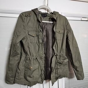 Large olive green jacket